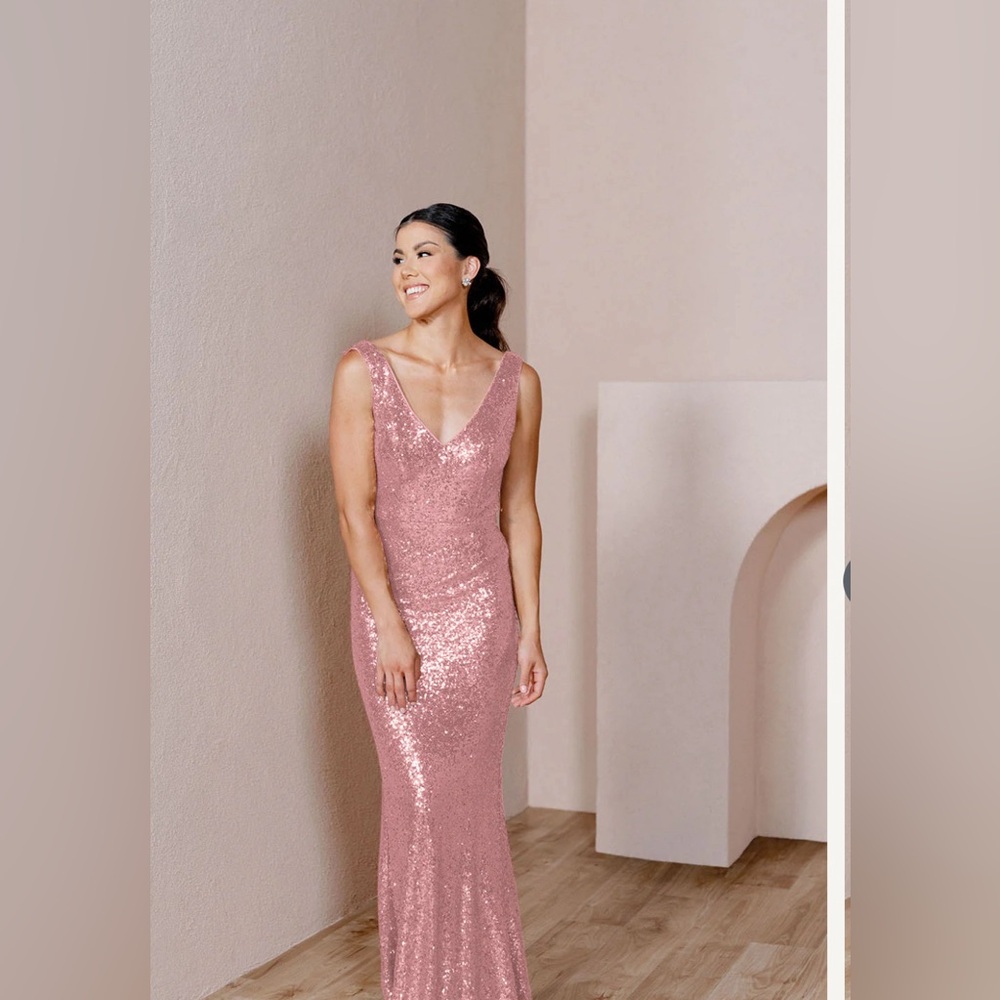 Revelry Pink Sequin Dress size 6 petite length